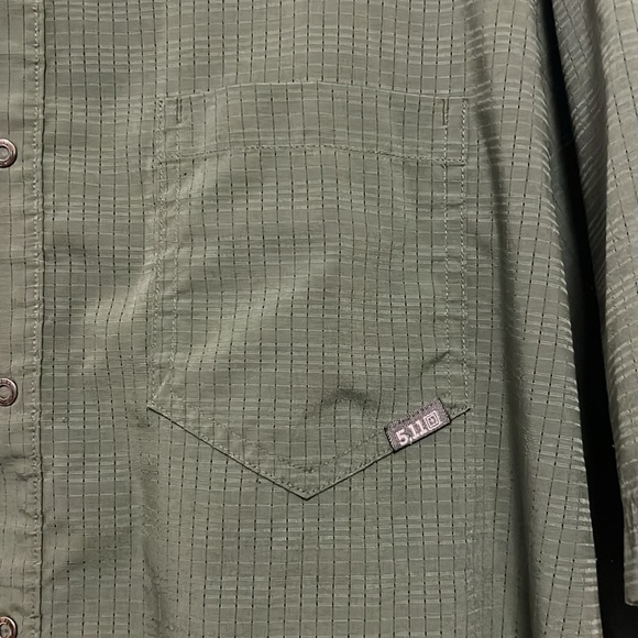 5.11 Aerial Short Sleeve Shirt - Greenzone XL - Picture 4 of 6